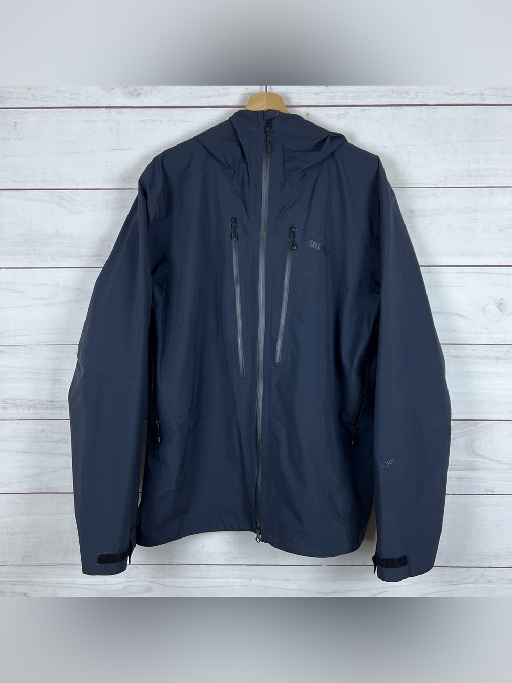 Marmot Huntley Hardshell Jacket Mens Large Goretex Black RARE